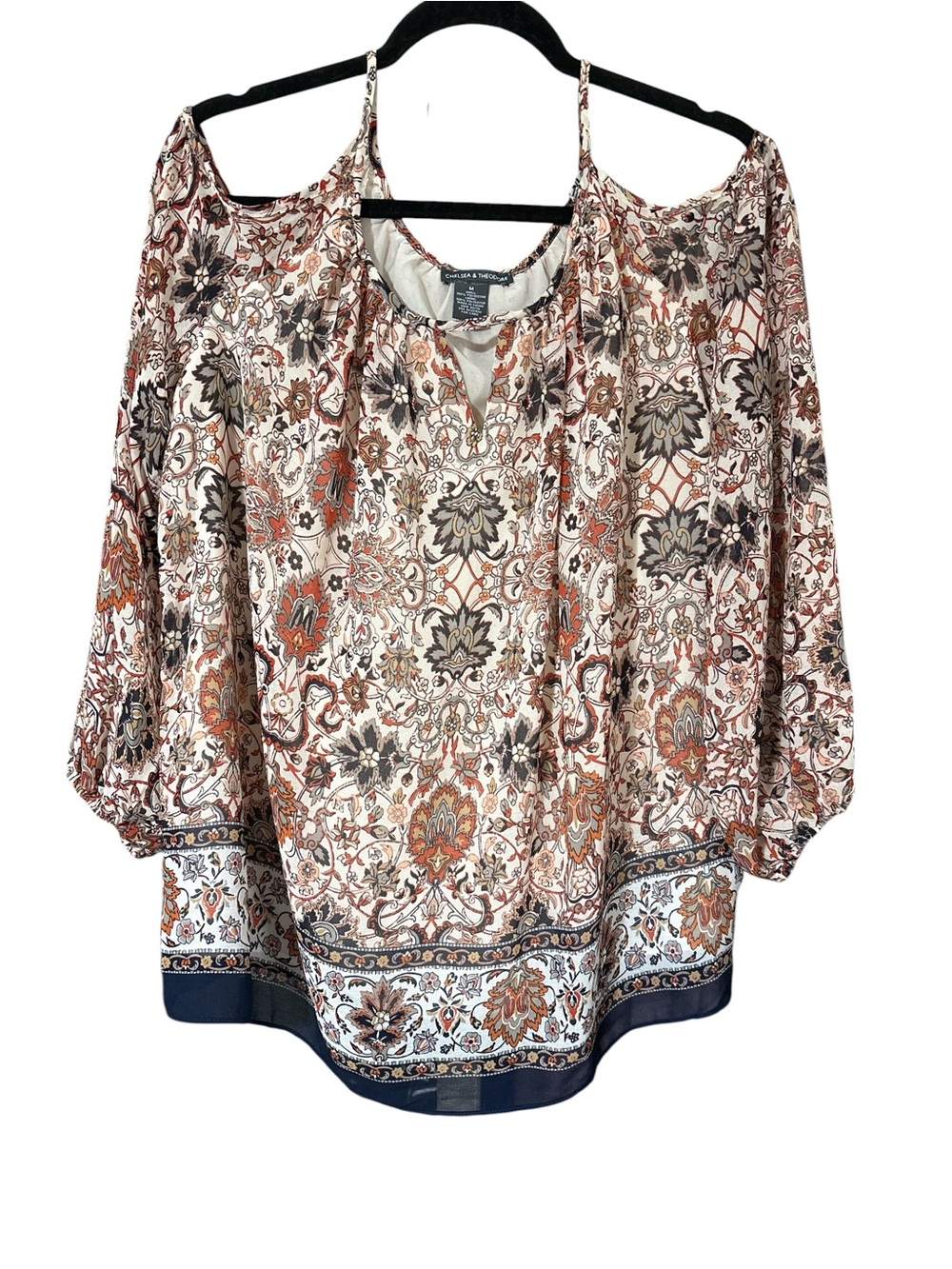 Chelsea & Theodore Cold Shoulder Top